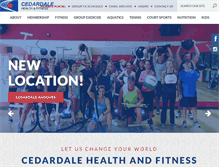 Tablet Screenshot of cedardale-health.net
